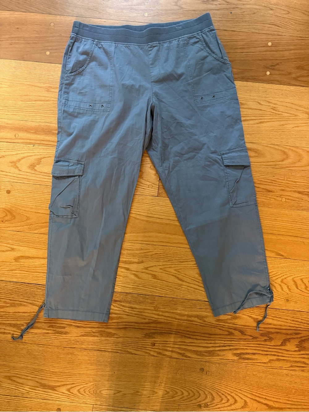 NWT Soft Surroundings Cropped Cargo Pants Pull On XL